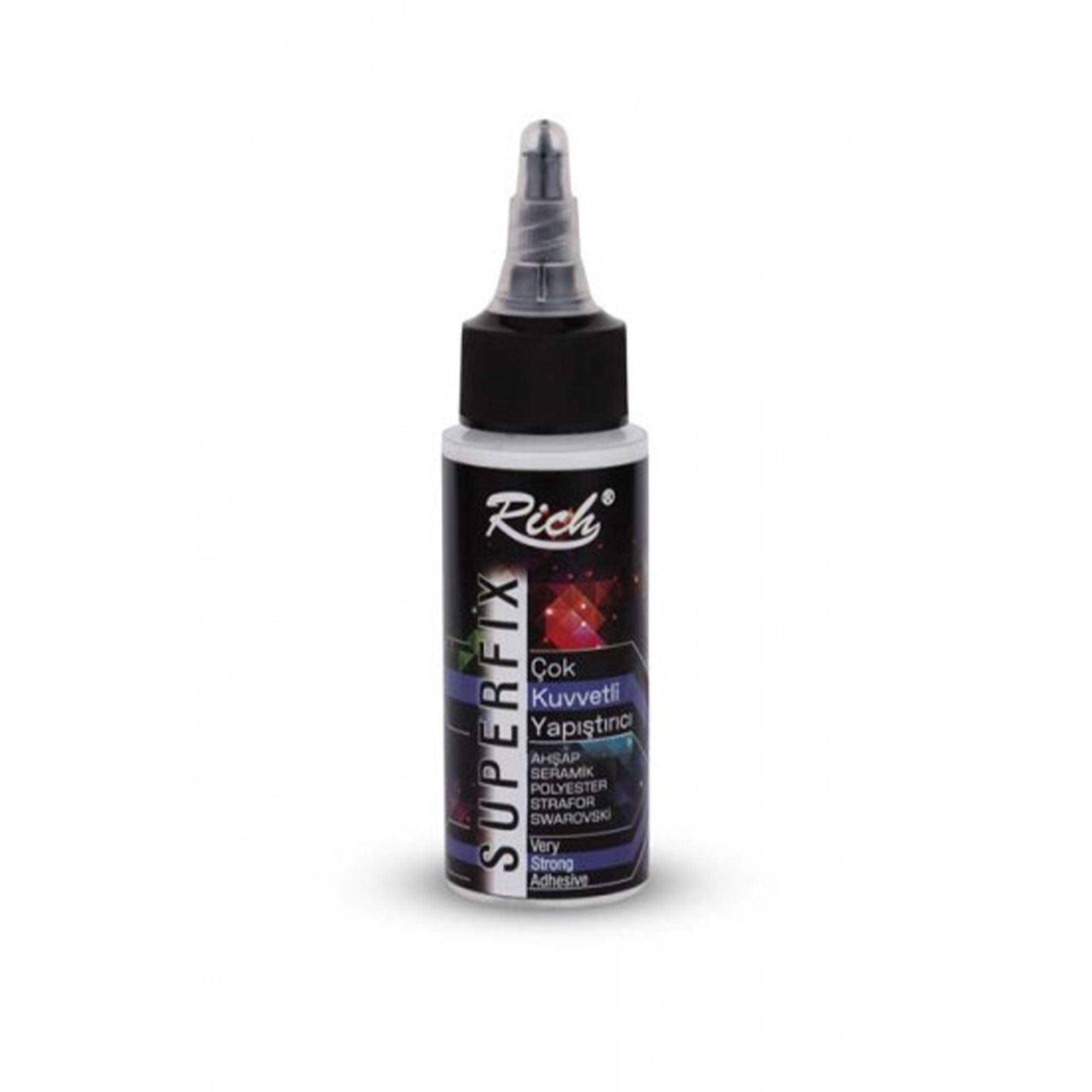 Rich Superfix Strong Adhesive - 60ml /120ml /500ml Transparent