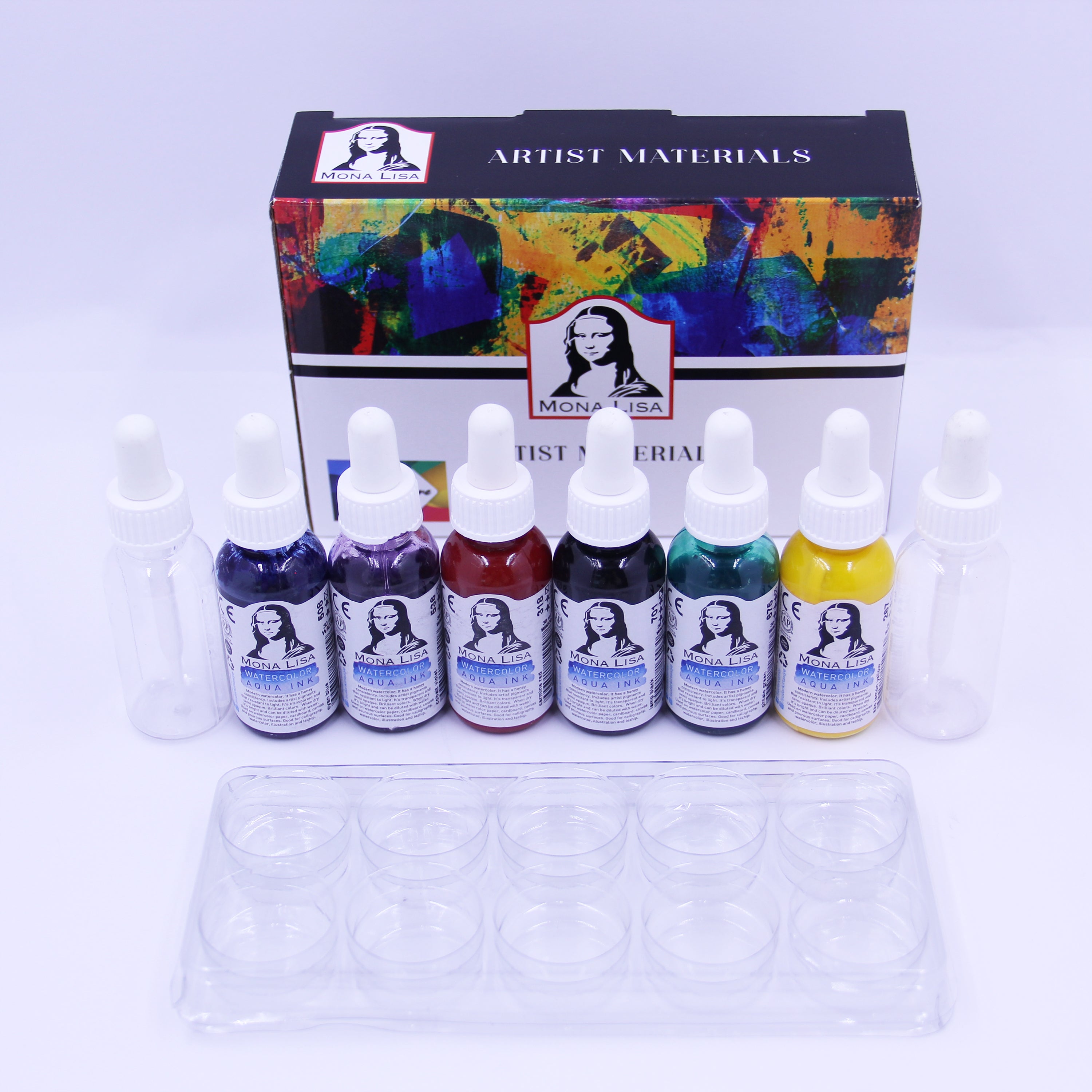 Südor Mona Lisa Watercolor (Aquarell) Aqua Ink Set 6x30 ml