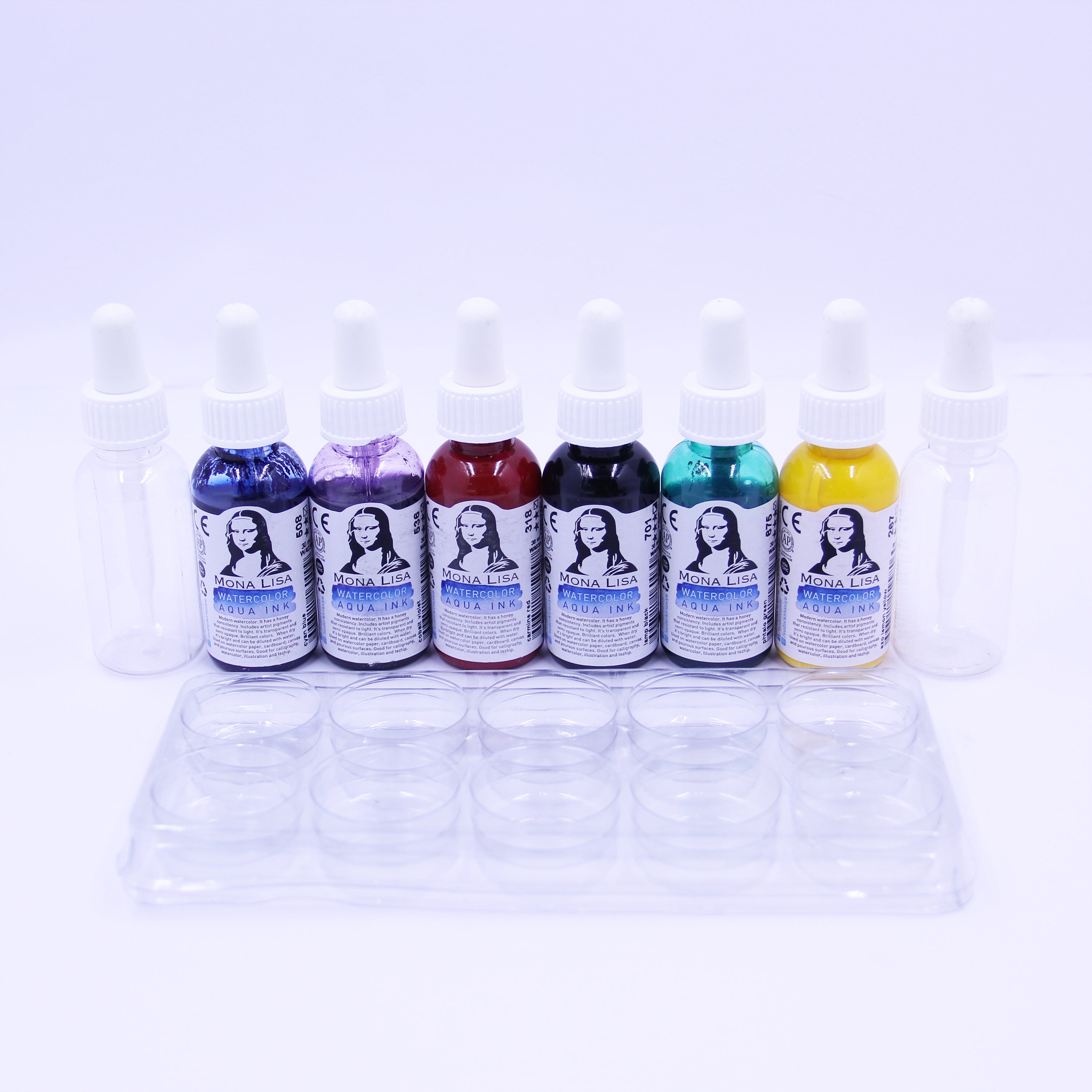 Südor Mona Lisa Watercolor (Aquarell) Aqua Ink Set 6x30 ml