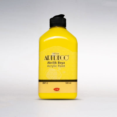 büstArtdeco Acrylic Paint 500ml -Gelb