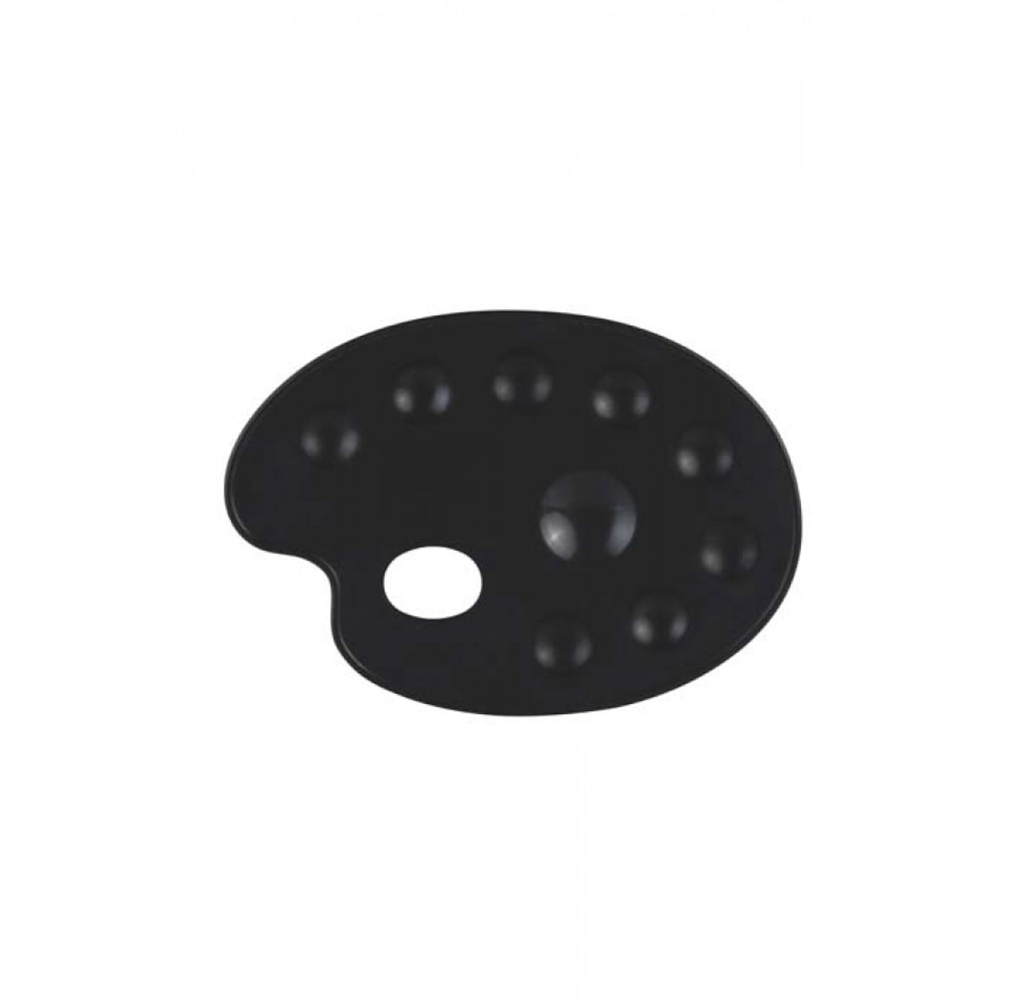 Rich Plastik Mischpalette mit Ovaler Spitze – Schwarz & Weiß